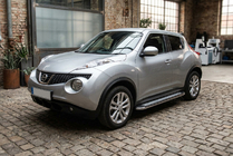 Nissan Juke 2010–2019 Stranske stopnice Maydos V2 (2 kosa, aluminij/nerjavno jeklo) fotografija 1
