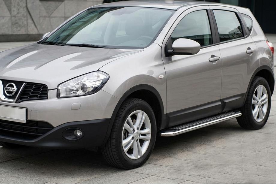 Nissan Qashqai 2010–2014 Stranske stopnice Maydos V2 (2 kosa, aluminij/nerjavno jeklo) Dolga medosna razdalja Image