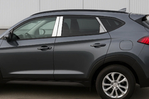 Hyundai Tucson TL 2016–2021 Pokrovi stebričkov (nerjavno jeklo) fotografija 1