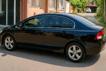Honda Civic Sedan VIII 2006–2011 Komplet okenskih obrob (12 kos, nerjaveče jeklo) fotografija 1