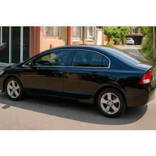 Komplet okenskih obrob (12 kos, nerjaveče jeklo) Honda Civic Sedan VIII 2006–2011 fotografija 1