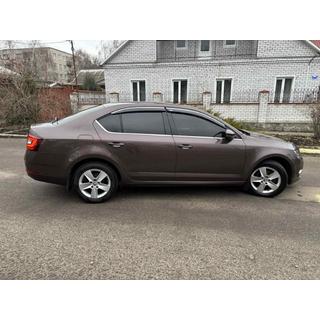 Vetrni deflektorji oken s kromirano letvico LiftBack (4 kosi, Niken) Skoda Octavia III A7 2013–2019 fotografija 4