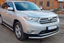 Toyota Highlander 2008–2013 Sprednji zaščitni lok ST008 (2010-2013, nerjaveče jeklo) fotografija 3