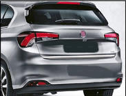Fiat Tipo 2016– Nerjaveča zaščitna letvica roba prtljažnika HB, OmsaLine - italijansko nerjaveče jeklo fotografija 2
