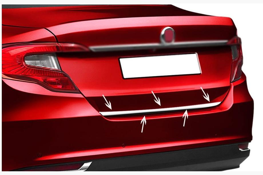 Fiat Tipo 2016– Nerjaveča zaščitna letvica roba prtljažnika HB, OmsaLine - italijansko nerjaveče jeklo Image