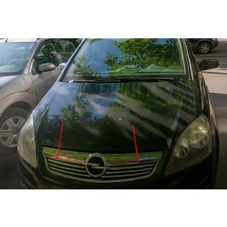 Okrasne letvice za masko (6 kos, nerjavno jeklo) Opel Zafira B 2005–2011 fotografija 1