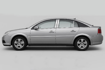 Opel Vectra C 2002–2008 Kromirani pokrovi stebričkov vrat (6 kos, nerjaveče jeklo) fotografija 3