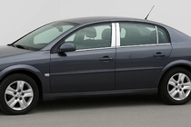 Opel Vectra C 2002–2008 Kromirani pokrovi stebričkov vrat (6 kos, nerjaveče jeklo) fotografija 1