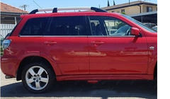 Mitsubishi Outlander 2001–2006 Spodnje okenske letve (6 kos, nerjaveče jeklo) fotografija 6