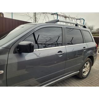 Spodnje okenske letve (6 kos, nerjaveče jeklo) Mitsubishi Outlander 2001–2006 fotografija 1