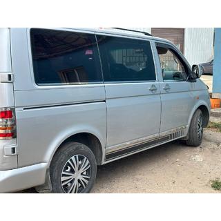 Spodnja obroba oken (6-delni komplet, nerjaveče jeklo) Volkswagen T5 Caravelle 2004–2010 fotografija 3
