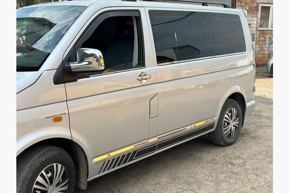Volkswagen T5 2010–2015 Spodnja obroba oken (6-delni komplet, nerjaveče jeklo) Image