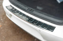 Volkswagen Golf 7/E-Golf 2012–2020 Zaščitna letev zadnjega odbijača Carmos (nerjavno jeklo) karavan fotografija 1