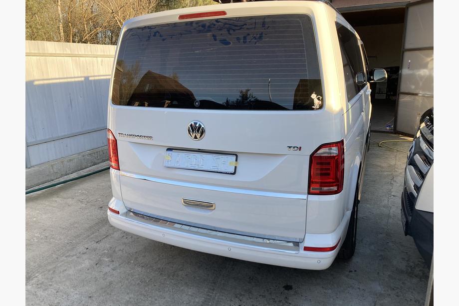 Volkswagen T6 2015–2024 Obloga zadnjega odbijača Carmos V1 sijaj (1 vrata, nerjaveče jeklo) Image