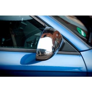 Kromirani pokrovi ogledal (2 kosa, nerjavno jeklo) Audi A4 B6 2000–2004 fotografija 3