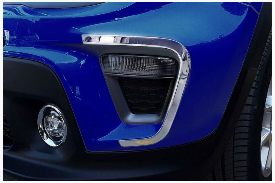 Jeep Renegade 2014– Kromirani okvirji meglenk 2019+ (2 kosa, nerjaveče jeklo) Image