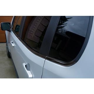Okenske obrobe črni krom (6 kos, nerjaveče jeklo) Jeep Renegade 2014– fotografija 2