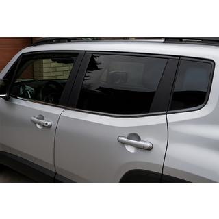 Okenske obrobe črni krom (6 kos, nerjaveče jeklo) Jeep Renegade 2014– fotografija 1
