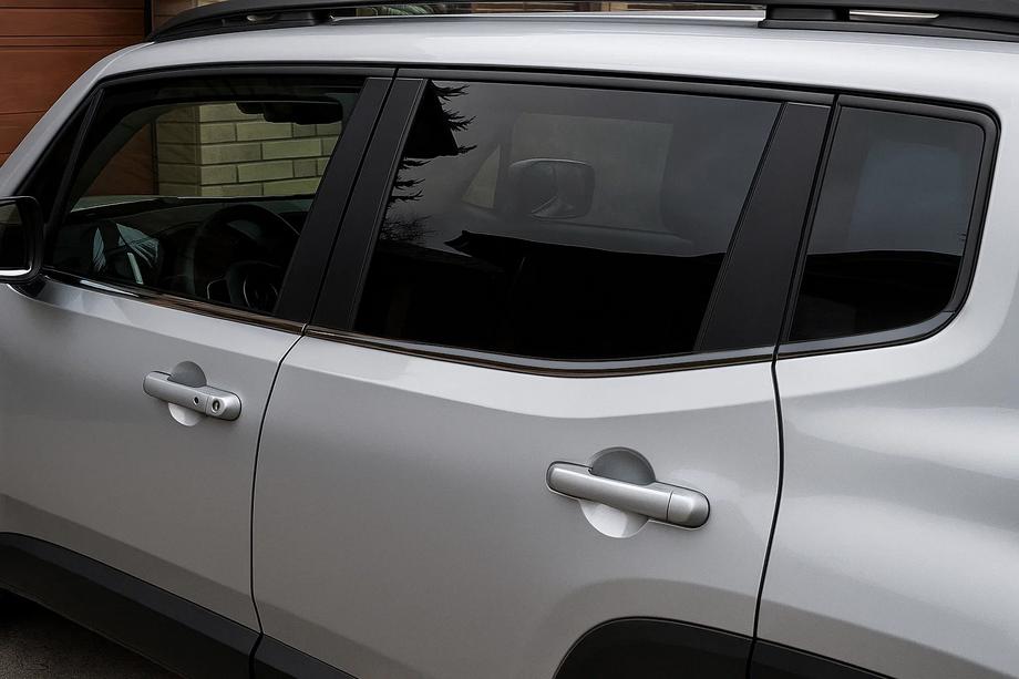 Jeep Renegade 2014– Okenske obrobe črni krom (6 kos, nerjaveče jeklo) Image