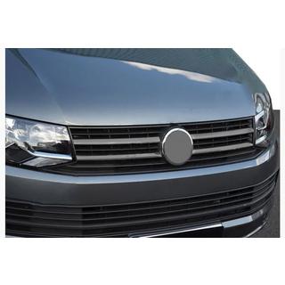 Okrasne letvice za masko – črni krom 2015-2019 (4 kos, nerjavno jeklo) Volkswagen T6 2015–2024 fotografija 1