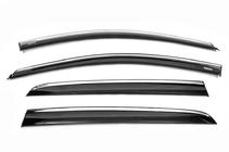 Volkswagen Golf 7/E-Golf 2012–2020 Vetrni deflektorji za okna s kromirano letvijo HB (4 kosi, Niken) fotografija 5