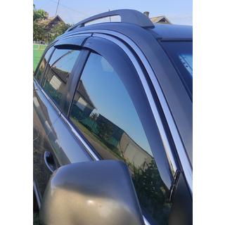 Vetrni deflektorji oken s kromirano letvico (4 kos, Niken) Opel Antara 2006–2017 fotografija 2