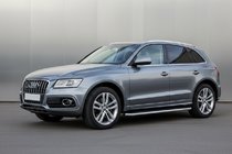 Audi Q5 2008–2017 Stranski pragovi Maydos V2 (2 kos, aluminij / nerjaveče jeklo) fotografija 1