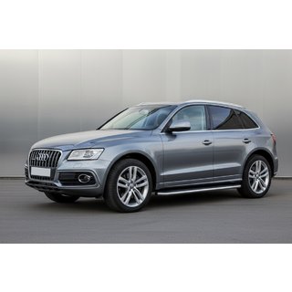 Stranski pragovi Maydos V2 (2 kos, aluminij / nerjaveče jeklo) Audi Q5 2008–2017 fotografija 1