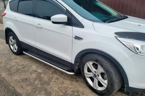 Ford Kuga/Escape 2013–2019 Stranski pragovi Maydos V2 (2 kosa, aluminij + nerjavno jeklo) fotografija 3