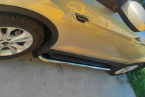 Ford Kuga/Escape 2013–2019 Stranski pragovi Maydos V2 (2 kosa, aluminij + nerjavno jeklo) fotografija 10