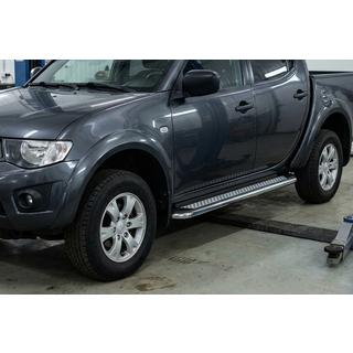 Stranske stopnice Maydos V2 (2 kosa, aluminij/nerjavno jeklo) Mitsubishi L200 2006–2015 fotografija 1
