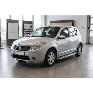 Stranske stopnice Maydos V2 (2 kosa, aluminij/nerjavno jeklo) Renault Sandero 2007–2013 fotografija 1