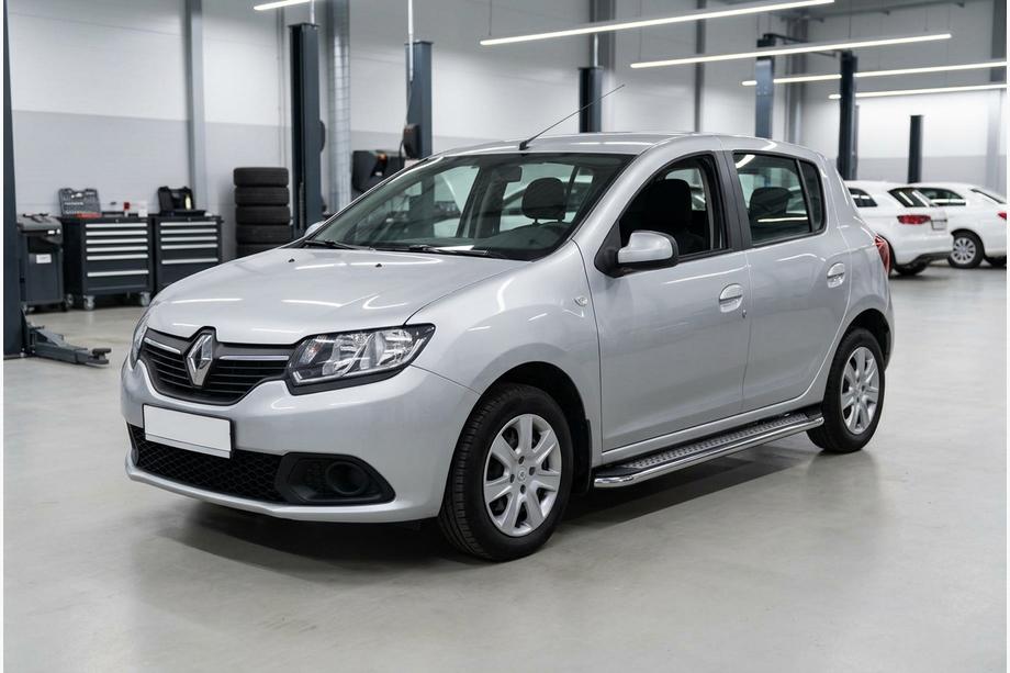 Renault Sandero 2013–2022 Stranske stopnice Maydos V2 (2 kosa, aluminij/nerjavno jeklo) Image