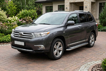 Toyota Highlander 2008–2013 Stranske stopnice Maydos V2 (2 kosa, aluminij/nerjavno jeklo) fotografija 1