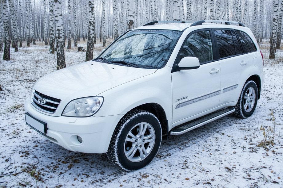 Chery Tiggo 1 2005–2016 Stranske stopnice Maydos V2 (2 kosa, aluminij/nerjavno jeklo) Image