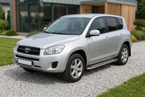 Toyota Rav 4 2006–2013 Stranske stopnice Maydos V2 (2 kosa, aluminij/nerjavno jeklo) fotografija 1