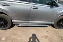 Toyota Rav 4 2013–2018 Stranske stopnice Maydos V2 (2 kosa, aluminij/nerjavno jeklo) fotografija 3