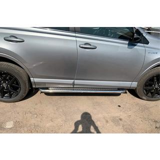 Stranske stopnice Maydos V2 (2 kosa, aluminij/nerjavno jeklo) Toyota Rav 4 2013–2018 fotografija 3