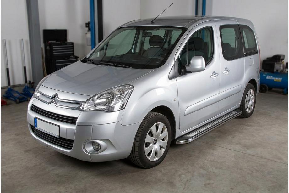 Citroen Berlingo 2008–2018 Stranske stopnice Maydos V2 (2 kosa, aluminij/nerjavno jeklo) Image