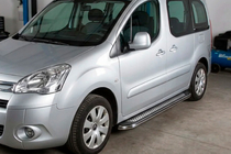 Peugeot Partner Tepee 2008–2018 Stranske stopnice Maydos V2 (2 kosa, aluminij/nerjavno jeklo) fotografija 1
