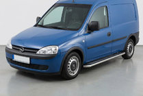 Opel Combo 2002–2012 Stranske stopnice Maydos V2 (2 kosa, aluminij/nerjavno jeklo) fotografija 1