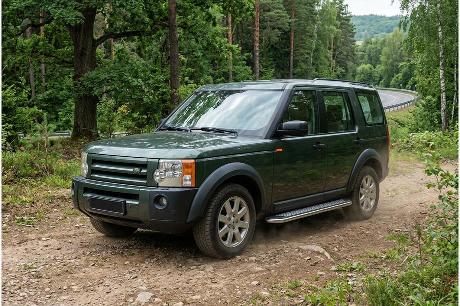 Land Rover Discovery III 2004–2009 Stranske stopnice Maydos V2 (2 kosa, aluminij/nerjavno jeklo) Image