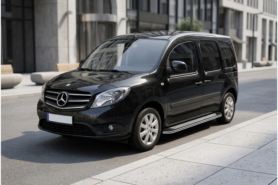 Mercedes Citan 2013–2021 Stranske stopnice Maydos V2 (2 kosa, aluminij/nerjavno jeklo) Dolga medosna razdalja Image