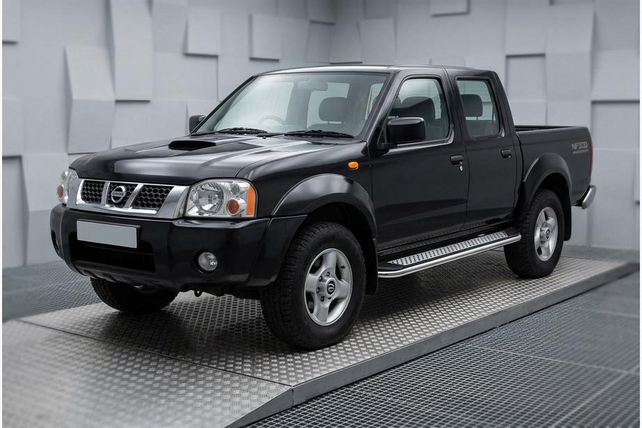 Nissan NP300 1999–2015 Stranske stopnice Maydos V2 (2 kosa, aluminij/nerjavno jeklo) Image