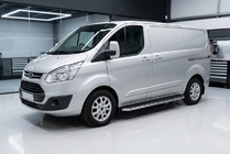 Ford Custom 2013–2022 Stranske stopnice Maydos V1 (2 kosa, aluminij / nerjavno jeklo) fotografija 1