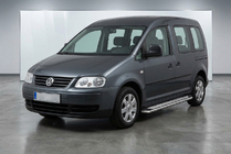 Volkswagen Caddy 2004–2010 Stranske stopnice Maydos V2 (2 kosa, aluminij/nerjavno jeklo) Maxi medosna razdalja fotografija 1