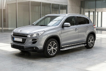 Peugeot 4008 2012–2017 Stranske stopnice Maydos V2 (2 kosa, aluminij/nerjavno jeklo) fotografija 1