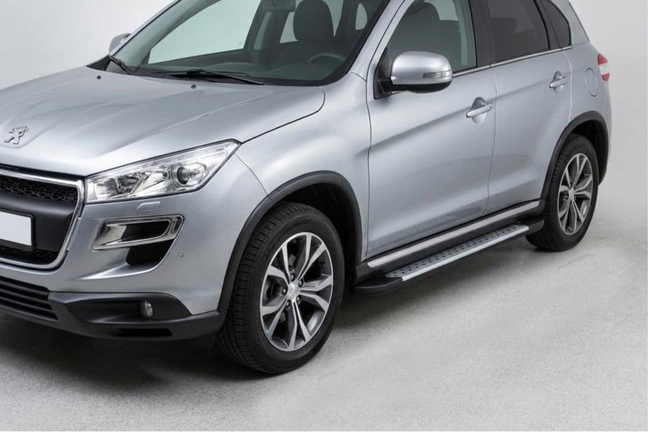 Peugeot 4008 2012–2017 Stranske stopnice tipa X5 (2 kos, aluminij) Image