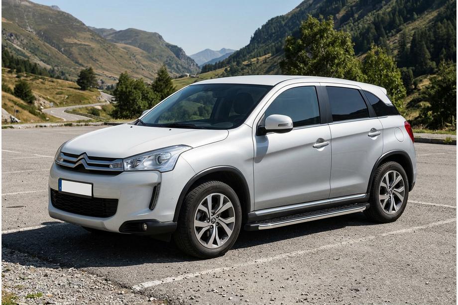 Citroen C-4 Aircross 2012–2017 Stranske stopnice BlackLine (2 kosa, aluminij) Image
