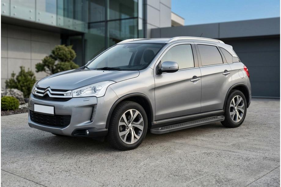 Citroen C-4 Aircross 2012–2017 Bočne stopnice Allmond Black (2 kos, aluminij) Image